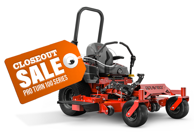 Gravely closeout Pro Turn mower Safford Equipment